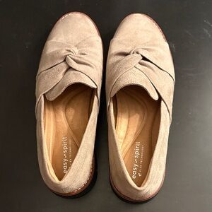 Easy Spirit Beige Suede Slip-On Shoes